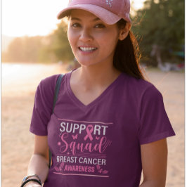 Support Squad - Breast Cancer Awareness Design T Shirt