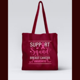 Support Squad - Breast Cancer Awareness Design Tygkasse