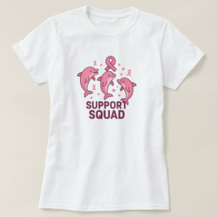 Support Squad - Breast Cancer Awareness Dolphins T Shirt