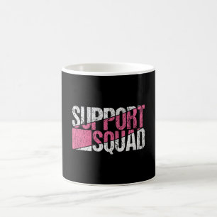 Support Squad Breast Cancer Awareness Family Kaffemugg