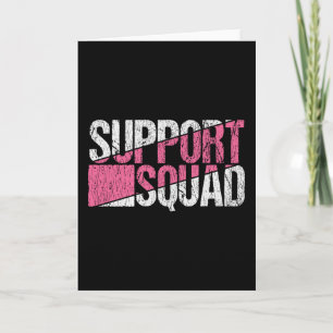 Support Squad Breast Cancer Awareness Family Kort