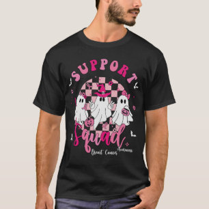 Support Squad Breast Cancer Awareness Ghost Hallow T Shirt