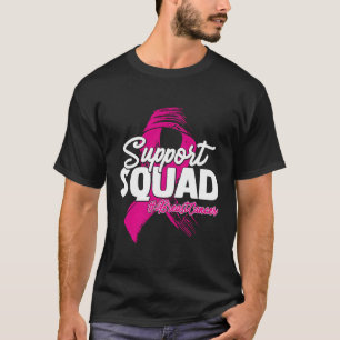 Support Squad Breast Cancer Awareness K Ribbon T Shirt