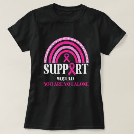 Support Squad Breast Cancer Awareness Leopard Pink T Shirt