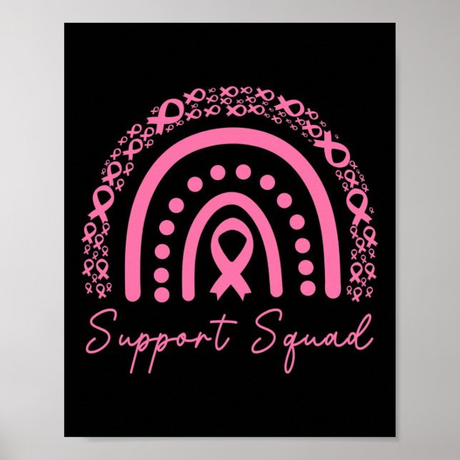 Support Squad Breast Cancer Awareness Make Rosa Poster (Framsidan)