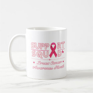 Support Squad Breast Cancer Awareness-månad Kaffemugg