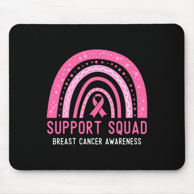 Support Squad Breast Cancer Awareness Ribbon Rosa Musmatta (Framsidan)
