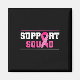 Support Squad Breast Cancer Awareness Rosa Ribbon Magnet