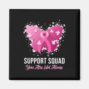 Support Squad Breast Cancer Awareness Rosa Ribbon Magnet