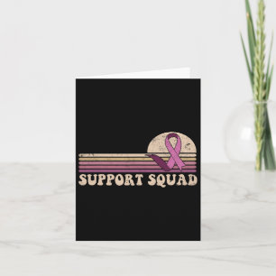 Support Squad Breast Cancer Awareness Rosett band Kort
