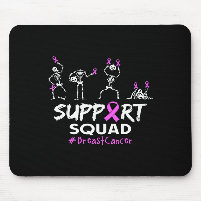 Support Squad Breast Cancer Awareness Skeleton Hal Musmatta (Framsidan)