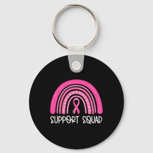 Support Squad Breast Cancer Awareness Survivor Pin Nyckelring