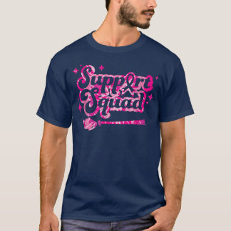 Support Squad Breast Cancer Awareness Vintage Rosa T Shirt