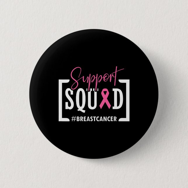 Support Squad Breast Cancer Awareness Warrior Rosa Knapp (Framsida)