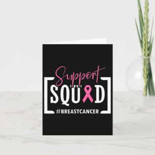Support Squad Breast Cancer Awareness Warrior Rosa Kort