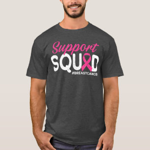 Support Squad Breast Cancer Awareness Warrior Rosa T Shirt