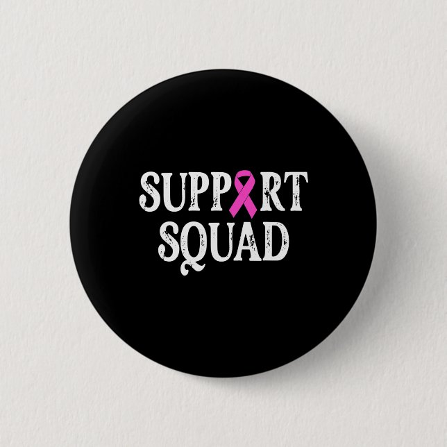 Support Squad Breast Cancer - Breast Cancer Awaren Knapp (Framsida)