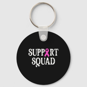 Support Squad Breast Cancer - Breast Cancer Awaren Nyckelring