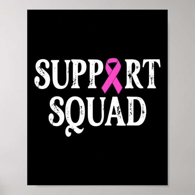 Support Squad Breast Cancer - Breast Cancer Awaren Poster (Framsidan)
