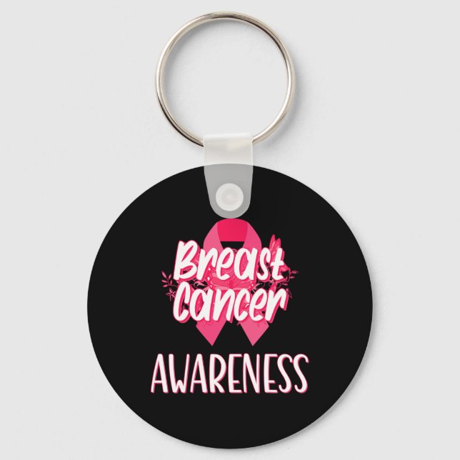 Support Squad Breast Cancer - i oktober kommer vi  Nyckelring (Framsida)