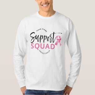 Support Squad Breast Cancer Pink Ribbon T Shirt