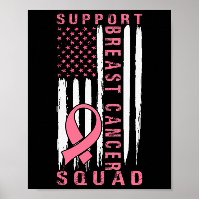Support Squad Breast Cancer - Rosa Support Squad Poster (Framsidan)