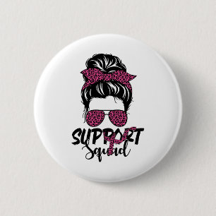 Support Squad Breast Cancer Shirt for Women Messy Knapp