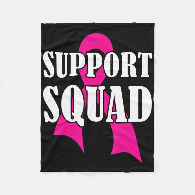 Support Squad Breast Cancer - Support Squad Fleecefilt (Framsidan)