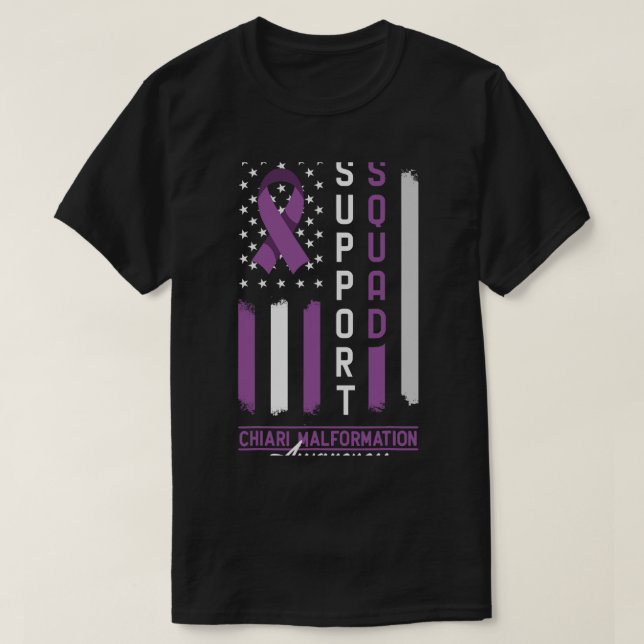 Support Squad Chiari-missbildning T Shirt (Design framsida)
