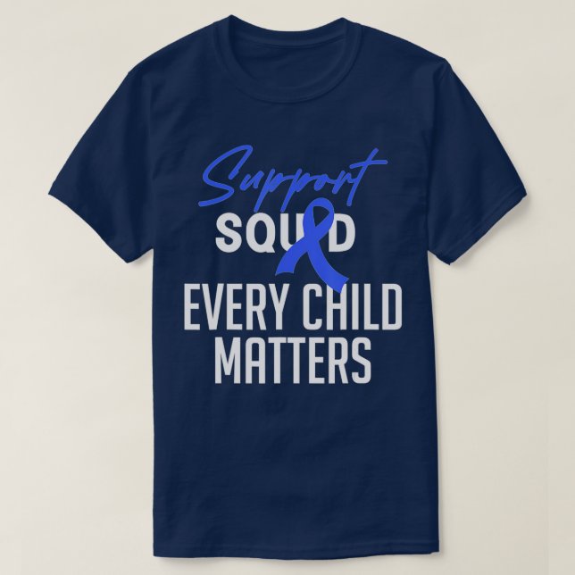 Support Squad Child Abuse Prevention Month Awarene T Shirt (Design framsida)