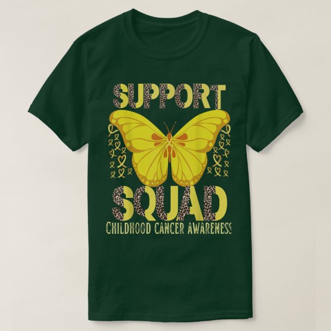 Support Squad Children Cancer Awareness Supporter T Shirt (Design framsida)
