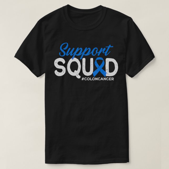 Support Squad Colon Cancer Friends and Family Supp T Shirt (Design framsida)