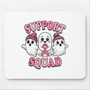 Support Squad Cute Spöken Breast Cancer Awareness Musmatta