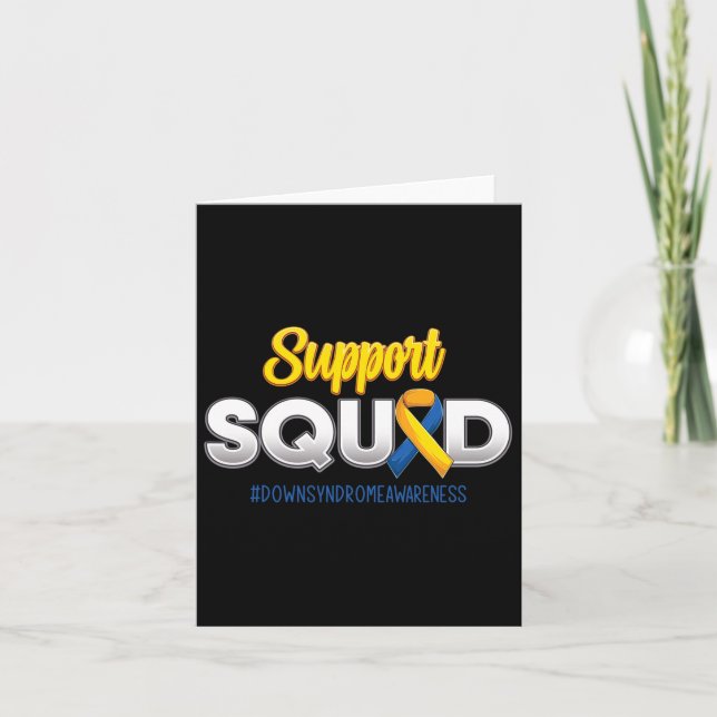Support Squad Down's Syndrome Awareness T21 Hope W Kort (Framsida)
