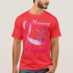 Support Squad Dragonfly Breast Cancer Awareness Wa T Shirt
