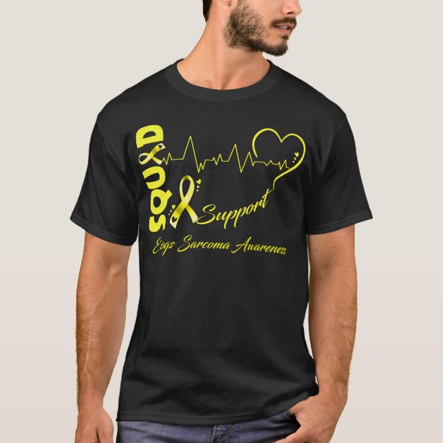 Support Squad EWINGS SARCOMA AWARENESS T Shirt (Framsida)