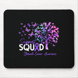Support Squad Fall Träd Periwinkle Ribbon Stomach Musmatta
