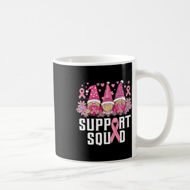 Support Squad Family Gnomes Breast Cancer Awarenes Kaffemugg (Höger)