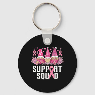 Support Squad Family Gnomes Breast Cancer Awarenes Nyckelring