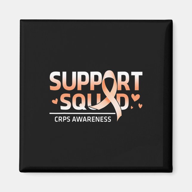 Support Squad Family Team RSD CRPS Awareness Orang Magnet (Framsidan)