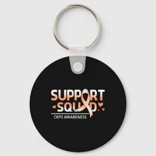Support Squad Family Team RSD Crps Awareness Orang Nyckelring