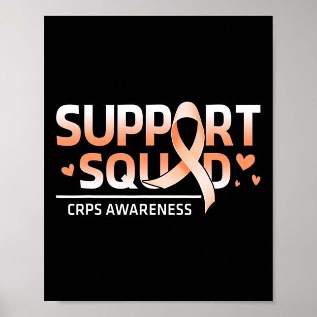 Support Squad Family Team RSD Crps Awareness Orang Poster (Framsidan)
