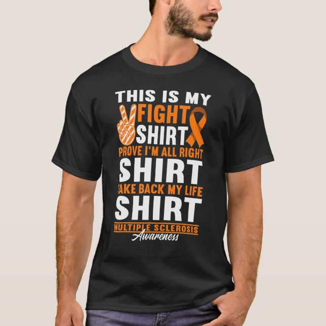 Support Squad Figh I Ed Många Sclerosis 1 T Shirt (Framsida)