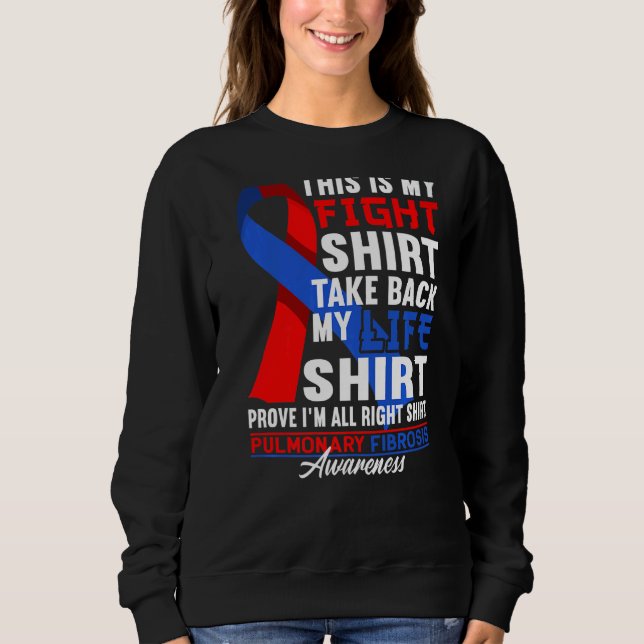 Support Squad Figh I Lung Disease Pulmonary Fibros T Shirt (Framsida)