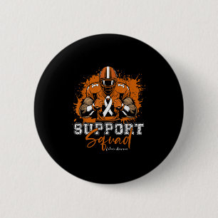 Support Squad Football Orange Ribbon Leukemia Awar Knapp