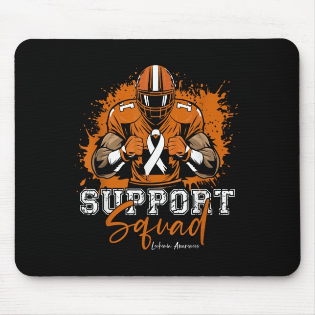 Support Squad Football Orange Ribbon Leukemia Awar Musmatta (Framsidan)