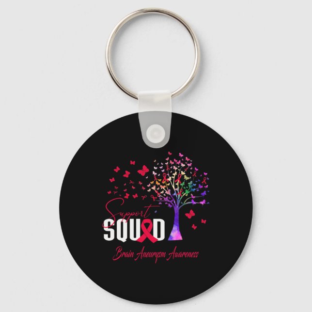 Support Squad For Brain Aneurysm Awareness  Nyckelring (Framsida)