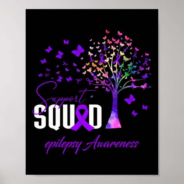 Support Squad For Epilepsy Awareness  Poster (Framsidan)