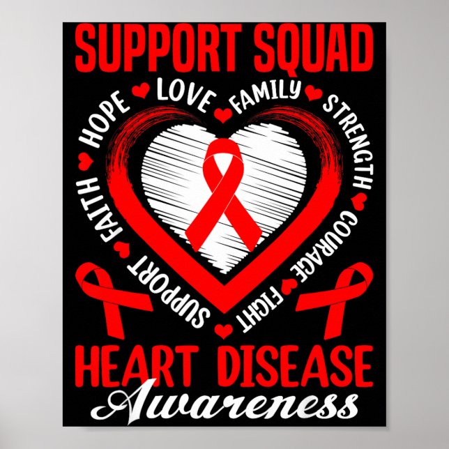 Support Squad Heart Disease Awareness Supporter Re Poster (Framsidan)