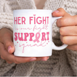 Support Squad Hennes kamp är vår kamp mot cancer Kaffemugg